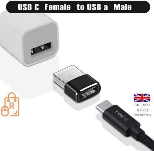 USB Type C Female to USB A Male Adapter Converter Charger Connector Plug - RLO Tech