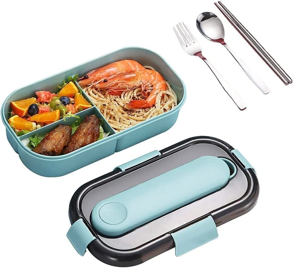 Plastic Lunch Box Sealed Bento Box Sealed Bento Box (With cutlery) - RLO Tech