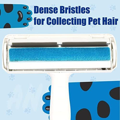 Pet Hair Remover Reusable Lint Roller for Dog and Cat Hair Remover Blue - RLO Tech