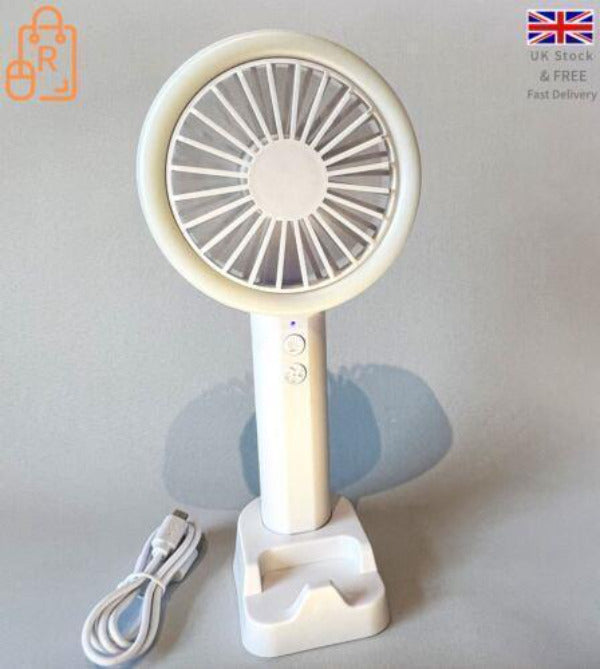 Portable Mini Hand-Held Small 3 Speed Cooler USB Rechargeable  Portable Fan - RLO Tech