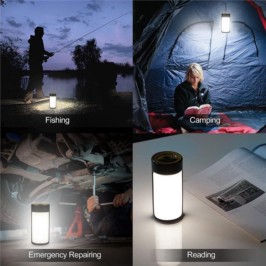 Rechargeable LED Camping Lights 400LM 5 Light Modes, Phone Charger - 2 Pack - RLO Tech