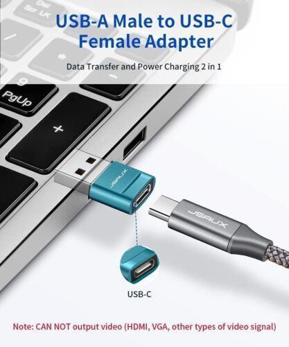 Premium USB Type C Female to USB A Male Adapter Converter Charger - Green - RLO Tech