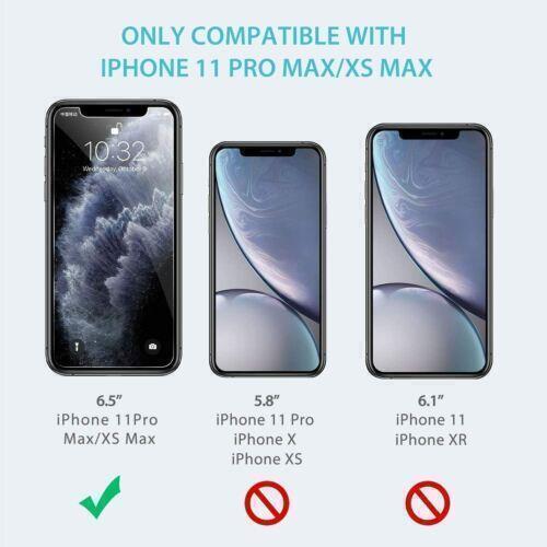 2-Pack iPhone 11 Pro Max/XS Max Screen Protectors, Tempered Glass, Install Frame - RLO Tech