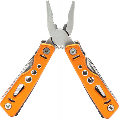 Milestone Compact Multi Function Camping Tool - Orange, 6.8 x 3.1 x 1.4 cm
