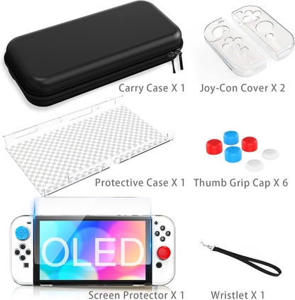 Nintendo Switch Case and Accessories for OLED Switch Case Cover Thumb Grips etc