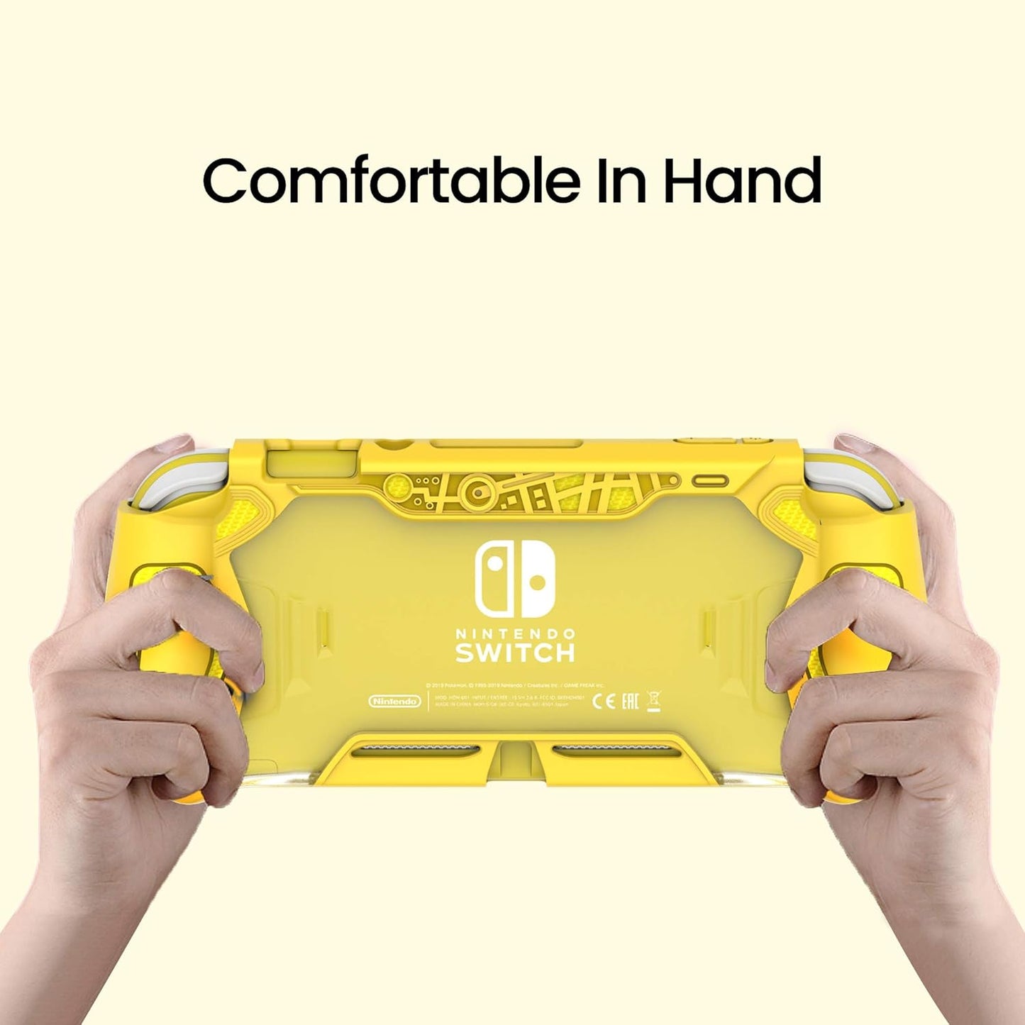 Nintendo Switch Lite Case Sturdy Full Protection with Screen Protector Yellow