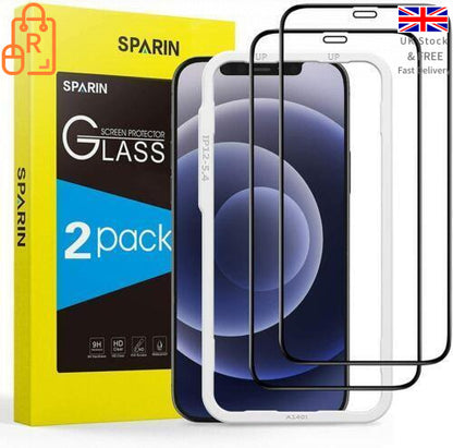 SPARIN 2 Pack Screen Protector Compatible with iPhone 12 Mini 5.4 Inch - RLO Tech