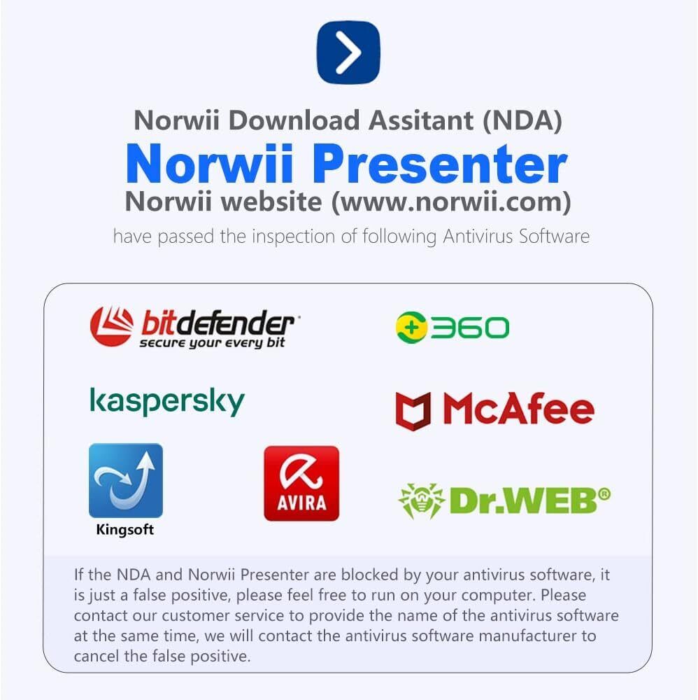 NORWII N26 Pointer for PowerPoint Remote Clicker Presentation 2.4GHz - RLO Tech