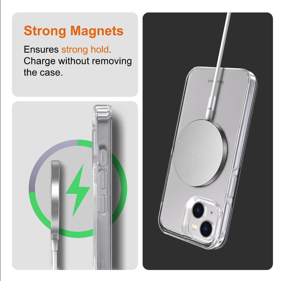 Magnetic Case for iPhone 14 Plus, Compatible with MagSafe, Anti-Yellowing - RLO Tech