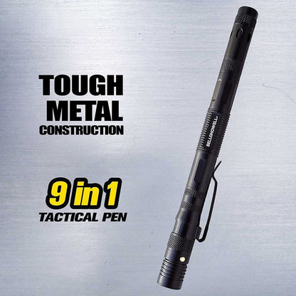 Multi Functional Tac Pen 9 in 1 High Grade Aluminium With Wallet Card - 2 pack