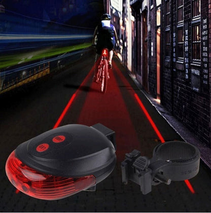 Pursuit Laser Bike Lane Marker and Tail Light / Rear Light, with 7 LED Functions