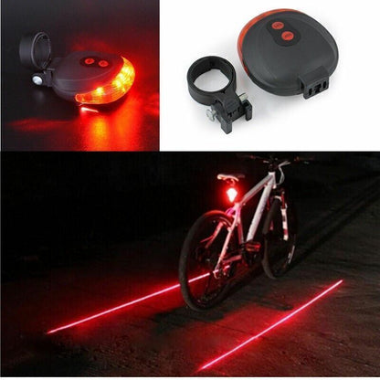 Pursuit Laser Bike Lane Marker and Tail Light / Rear Light, with 7 LED Functions