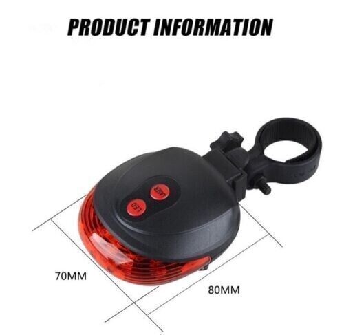 Pursuit Laser Bike Lane Marker and Tail Light / Rear Light, with 7 LED Functions