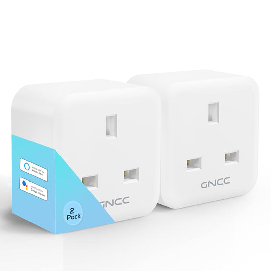 2 Pack Smart WiFi Plugs Work with Alexa Google Home Remote Control 2.4Ghz