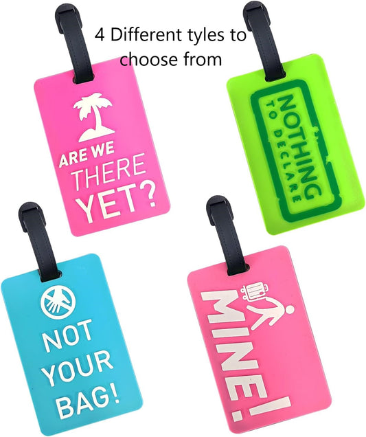 Travel Luggage Tags For Suitcase Laptop Bag School Bag Handbag Funny and Cute